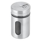Porta Temperos Cozinha Inox e Vidro com Tampa Dosadora e Visor Frontal