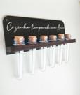 Porta Temperos - Cozinha temperada com Amor- Suporte Para Condimentos De Cozinha- Mdf