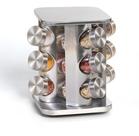 Porta Temperos E Condimentos Giratório Inox 12 Potes Premium