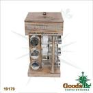 Porta Temperos Em Madeira Com 12 Potes Goods Br - GoodsBR Porta Temperos Em Madeira Com 12 Potes Goods Br - GoodsBR