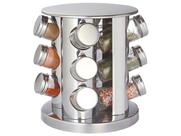 Porta Temperos Inox 12 Potes Com Base Giratória Hauskraft
