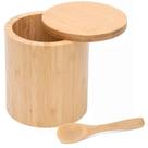 Porta Temperos Pote Com Colher Bambu 100% Natural Multiuso Porta Temperos Pote Com Colher Bambu 100% Natural Multiuso