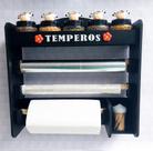 Porta temperos Vaquinha porta condimentos com 5 potes decorados