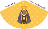 Porta Terço Nossa Senhora Aparecida Dundo Amarelo - Sintético Doll