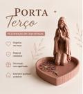 Porta Terço Religioso com Imagem de Nossa Senhora, Suporte para Terço com Nossa Senhora Presente Religioso