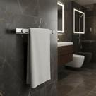 Porta Toalha 35cm Aço Inox Alto Brilho Patmos