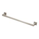 Porta Toalha Banho Barra Quadrado Inox Escovado 100% Metal