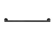 Porta Toalha Banho Barra Simples - Redondo Em Latão Preto Fosco HB-A0227P