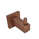 Porta Toalha Cabide Rose Gold Fosco Banheiro Quadrado Metal