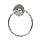 Porta toalha circular adesivo (dispensa furos) - Cromado