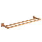 Porta Toalha com Barra Dupla Quadratta Red Gold Deca