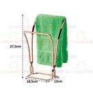 Porta Toalha de Bancada Toalheiro Duplo Rosé Gold 1608rg - Future