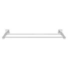 Porta Toalha de Banho Duplo 62cm Inox Square Ducon Metais Cinza/Cromado