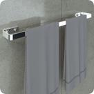 Porta Toalha De Banho Para Banheiro Cromado Plus