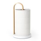 Porta Toalha De Papel De Cozinha Umbra Bellwood Branco e natural