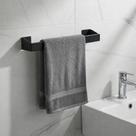 Porta Toalha de Rosto Aço Inox - Preto