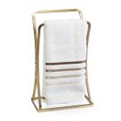 Porta toalha de rosto mão de bancada dourado fosco arthi