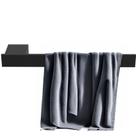 Porta Toalha De Rosto Preto Fixação Dupla SF.Master Porta Toalha De Rosto Preto Fixação Dupla SF.Master