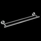 Porta Toalha Duplo 600mm Linha Oceano em Aço Inox Polido Italy Line