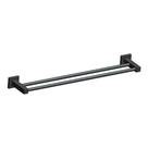 Porta Toalha Duplo Banho 60cm Preto Fosco Westing
