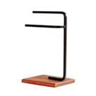 Porta Toalha Duplo Para Pia e Bancada com Base Peroba Level Wood