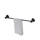 Porta Toalha Horizontal Black Preto Fosco Banheiro Civitt