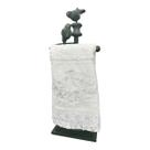 Porta Toalha Lavabo de Bancada Provençal Suporte Verde