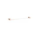 Porta Toalha Linear 30cm. Quadrado Rose Gold Brilhante