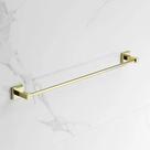 Porta Toalha Linear 45cm. Quadrado Dourado Brilhante