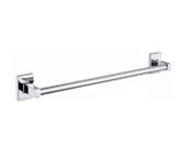 Porta Toalha Linear 60cm. Modelo Quadrado Com Dupla Fixação