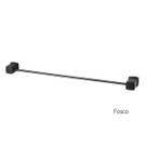 Porta Toalha Meber Block Longo C38 Preto Matte 26796.4.49 Porta Toalha Meber Block Longo C38 Preto Matte 26796.4.49
