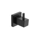 Porta Toalha Quadrado Cabide Luxo Preto Fosco Dc-7103B - Deck Casa