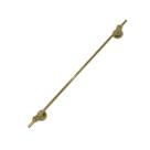 Porta toalha reto dourado 45cm modelo classico
