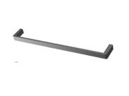 Porta Toalha Rosto Barra 60cm Metal Black Matte Preto Fosco - Linha Prime - JIWI