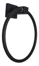 Porta Toalha Rosto E Mãos Preto Fosco Argola Banheiro Metal Porta Toalha Rosto E Mãos Preto Fosco Argola Banheiro Metal