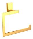 Porta Toalha Rosto Quadrado Metal Dourado Gold - Madrid - Jiwi Metais