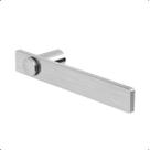 Porta Toalha Suporte Toalheiro Barra 25cm Modelo Patmos Aço Inox Escovado Acetinado