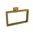 Porta toalha toalheiro argola dourado gold matte eterna italy line inox fosco