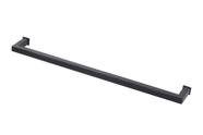 Porta Toalha Toalheiro de Banho Banheiro 60cm em Aço Inox Black Matte Preto Fosco Stainless