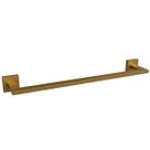 Porta toalha toalheiro dourado gold matte 60 cm eterna italy line inox fosco 600 mm
