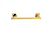Porta toalha toalheiro dourado italy line 30 cm banheiro eterna inox gold