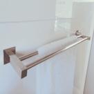 Porta Toalha Toalheiro Duplo 70cm Inox 304 Banheiro Lavabo Linha Leblon
