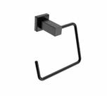 Porta toalhas 2050 linha quadra preto fosco alume metais Porta toalhas 2050 linha quadra preto fosco alume metais