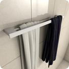 Porta Toalhas de Banho Duplo Master Branco 60cm Porta Toalhas de Banho Duplo Master Branco 60cm