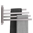 Porta-toalhas de mão KOKOSIRI Swivel 4 Rails em aço inoxidável