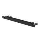 Porta Toalhas Duplo 60cm Aço Inox Preto Fosco Patmos