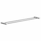 Porta Toalhas Duplo Para Banheiro Orion 62cm Alto Brilho Grego Metal