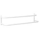 Porta Toalhas Duplo Para Porta Ou Parede Branco 60cm FS Porta Toalhas Duplo Para Porta Ou Parede Branco 60cm FS
