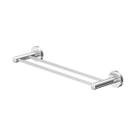 Porta Toalhas Toalheiro Duplo 45cm Alto Brilho Atenas