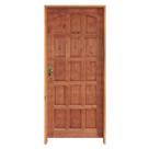 Porta Torneada 15 Bicos Ecológica 82 x 2.10 Batente Ecológico 11cm Fechadura Externa Lado Direito- Rodam